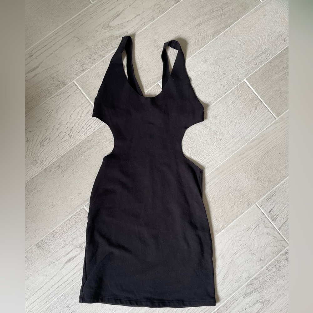 Planet Blue Black Cut-Out Mini Dress